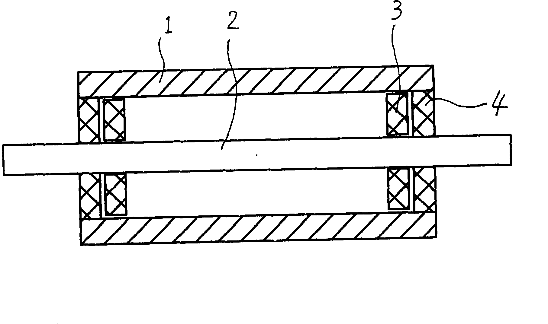 Compound material support roller and preparation method thereof