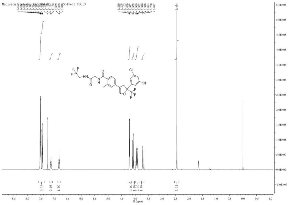 Preparation method of isoxazoline insecticide