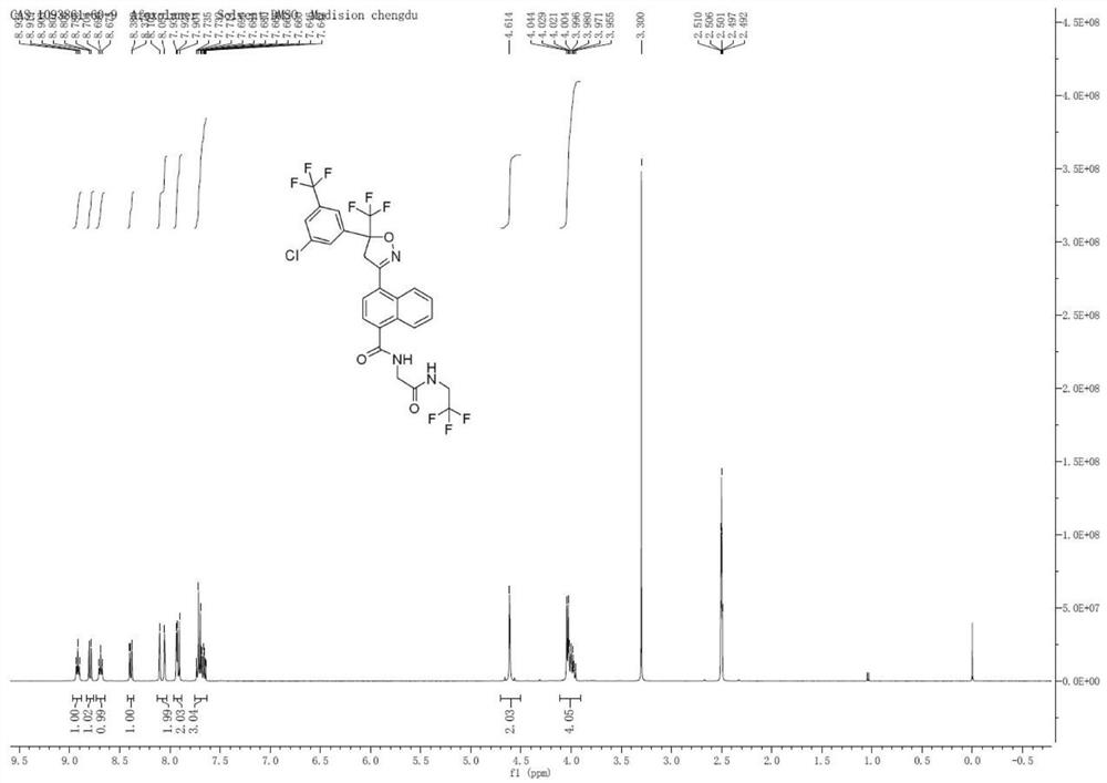 Preparation method of isoxazoline insecticide