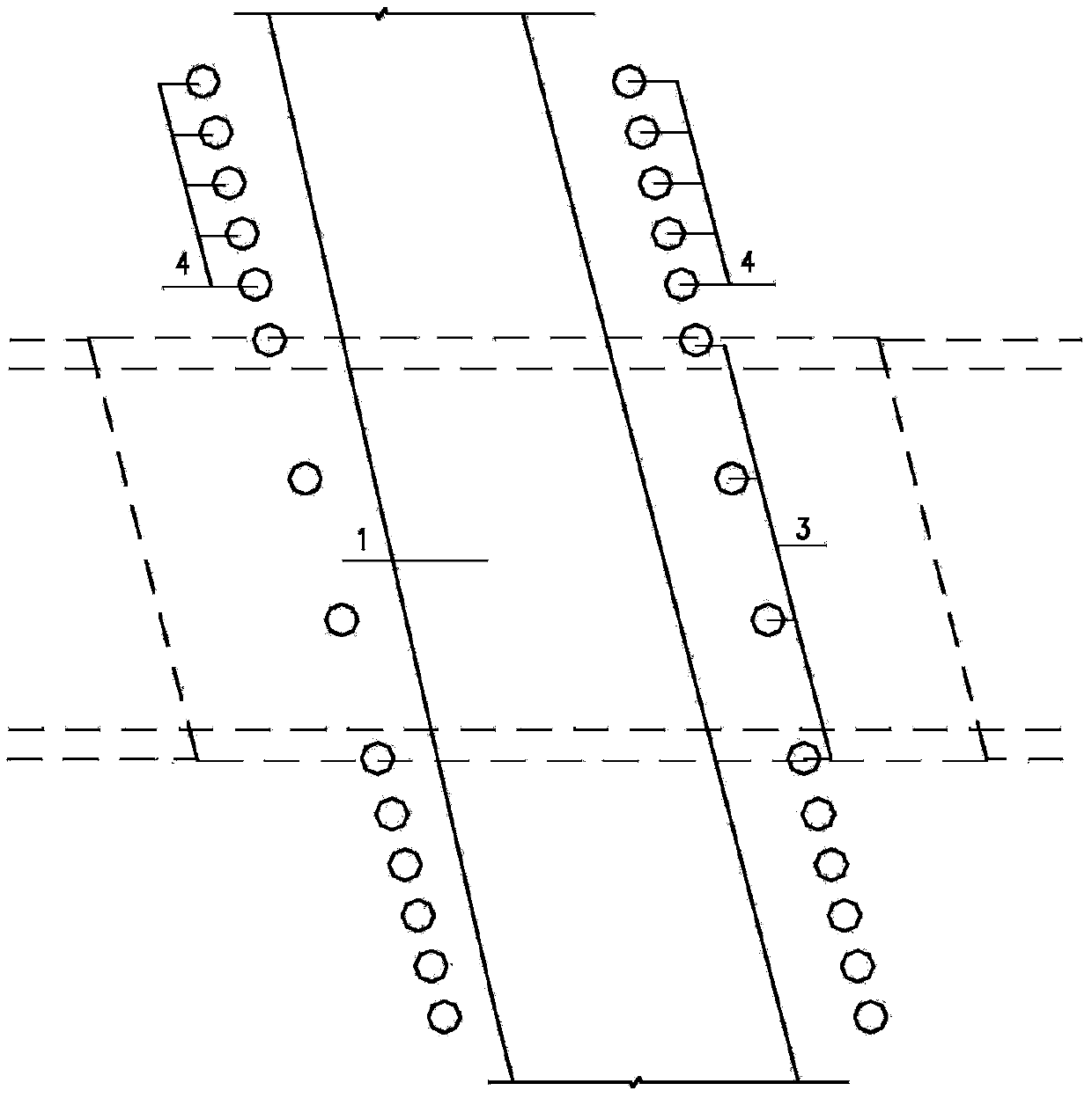 Large-diameter long pipe curtain construction method for shallowly-buried large-span under-tunnel-passing architectural structure