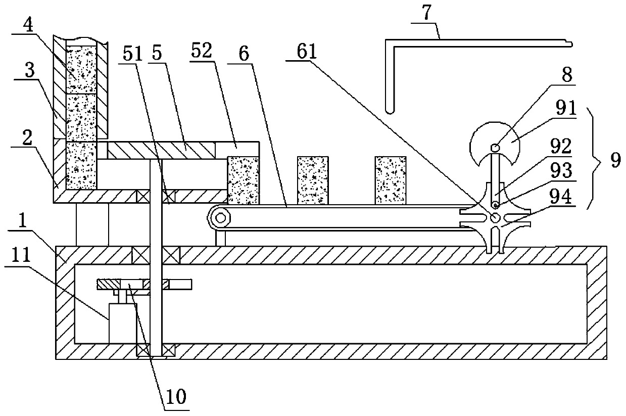 Mechanical intermittent control device