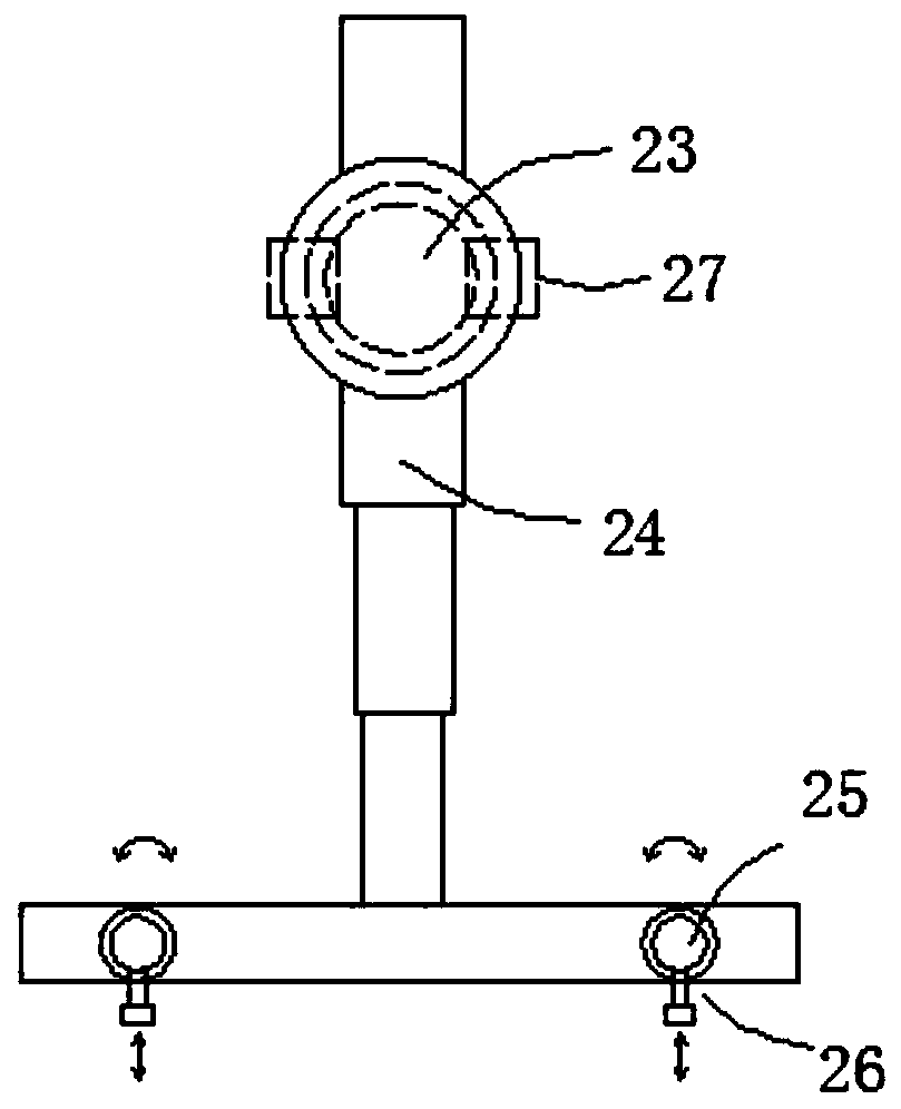 Sucker rod paint spraying device and paint spraying method thereof