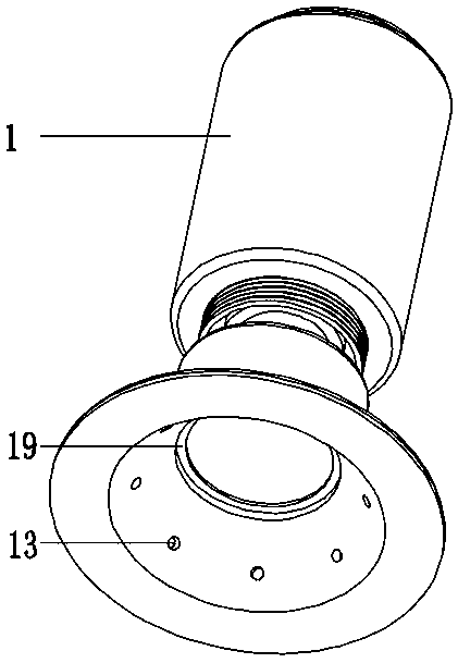 Simple partition moxibustion cylinder for traditional Chinese medicine