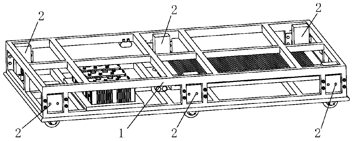 Six-DOF (six degrees of freedom) parallel posture adjustment platform for horizontal butted assembly of large heavy-load part