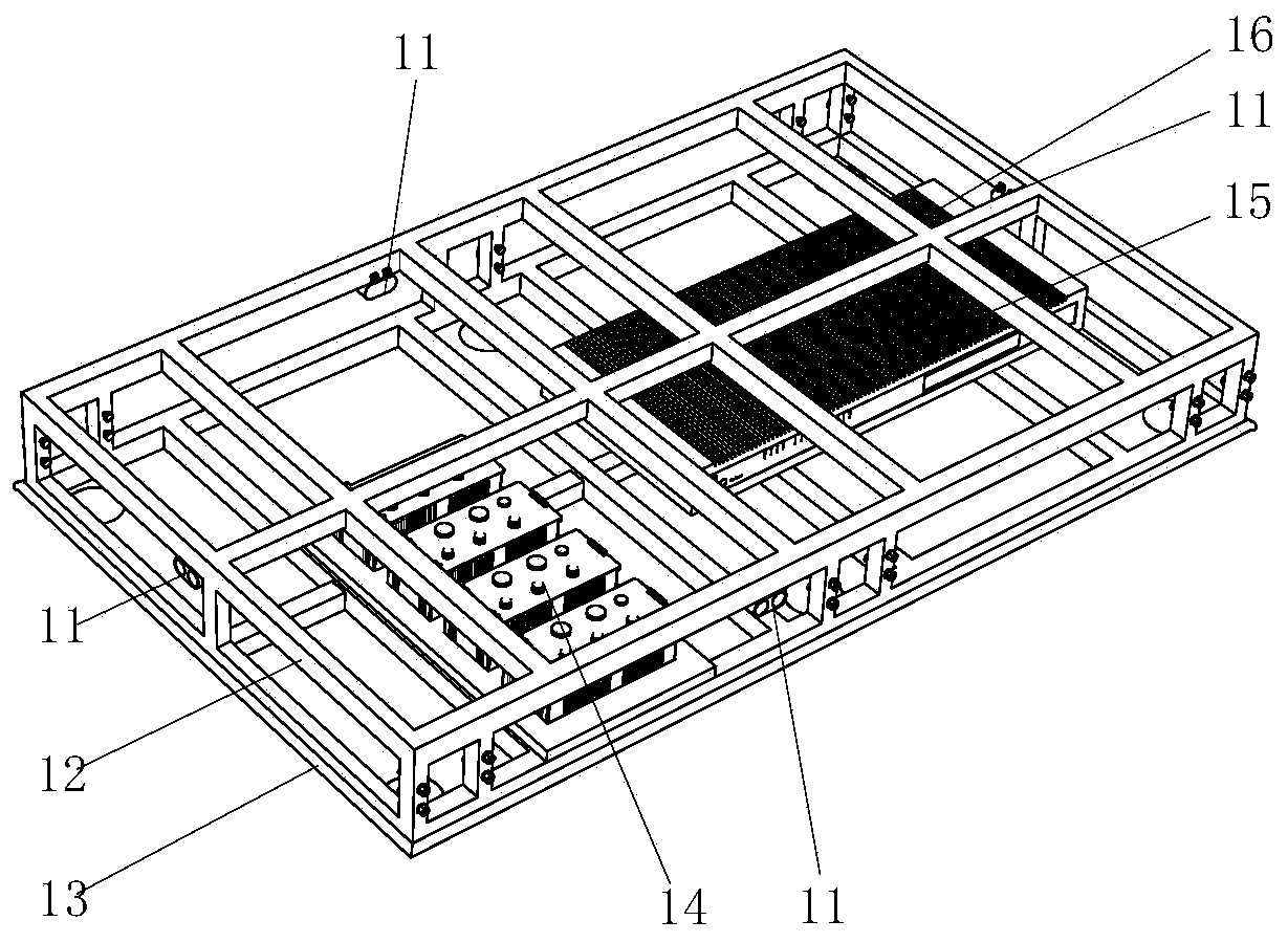 Six-DOF (six degrees of freedom) parallel posture adjustment platform for horizontal butted assembly of large heavy-load part