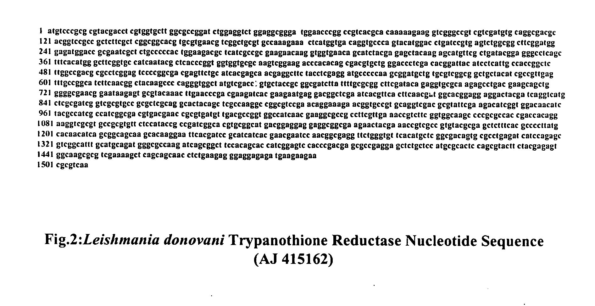 Heterologus expression of trypanothione reductase from Leishmania donovani in a prokaryotic system