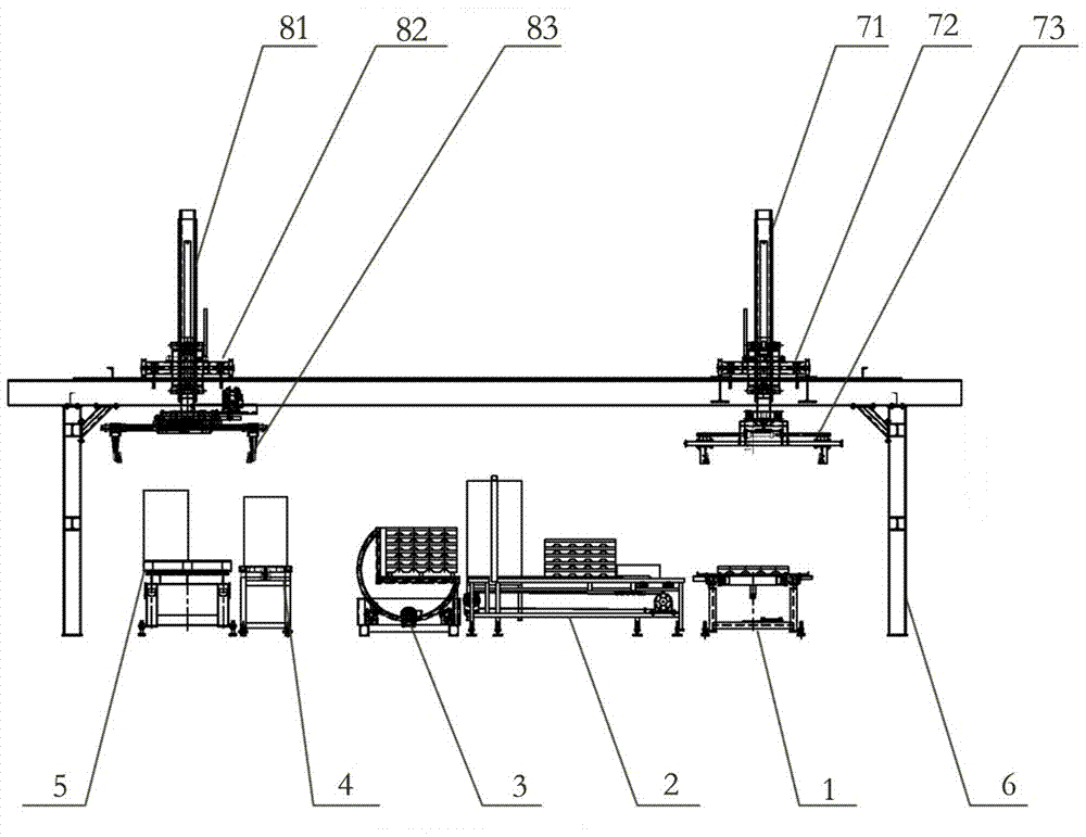 Acoustic board stacking production line and method used for high-speed rail