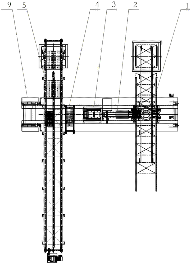 Acoustic board stacking production line and method used for high-speed rail