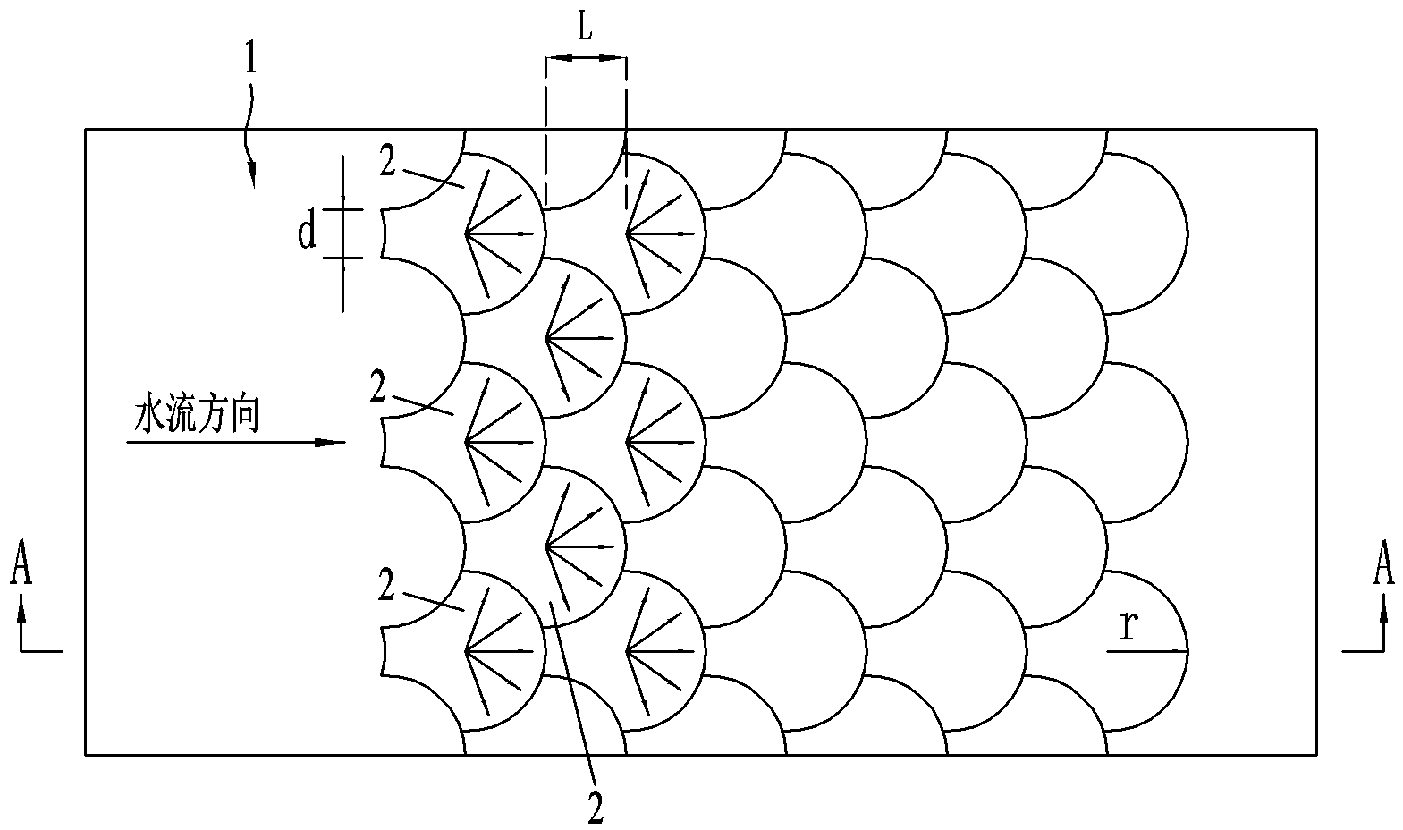 Dam face energy dissipation tool