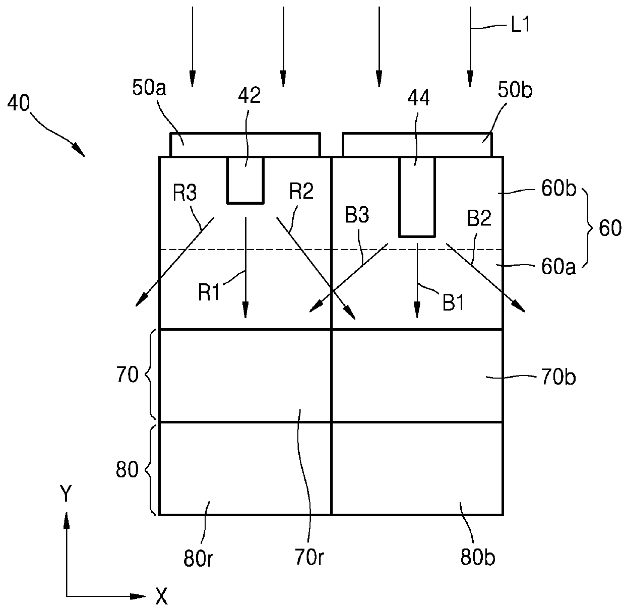 Image sensor for producing vivid colors and method of manufacturing the same