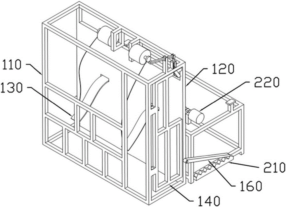 Hoof trimming fixing device for cows