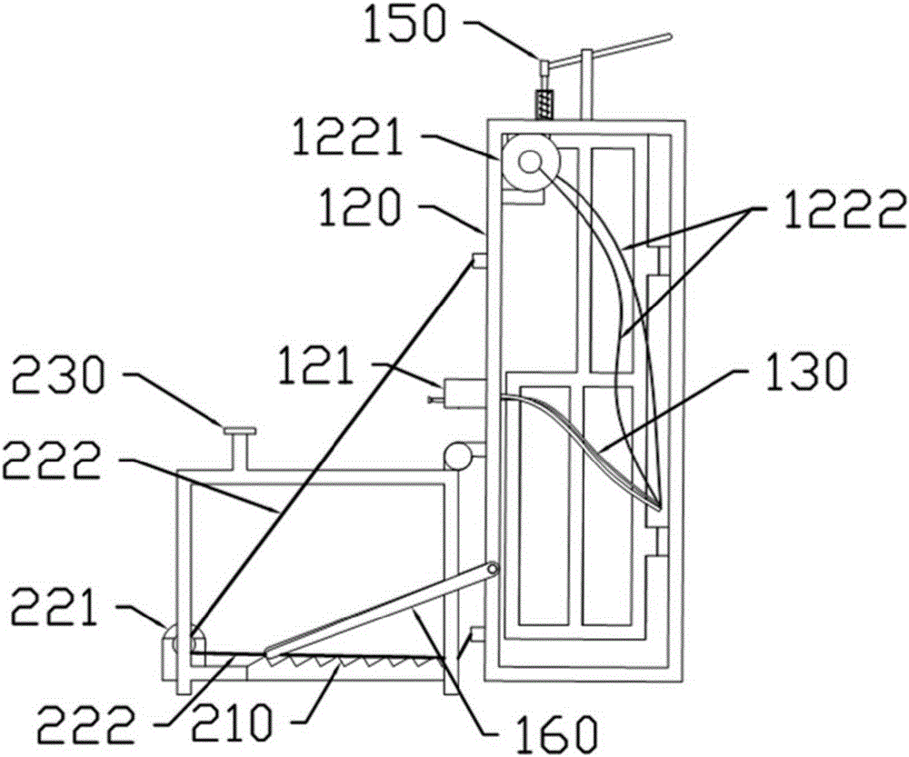 Hoof trimming fixing device for cows