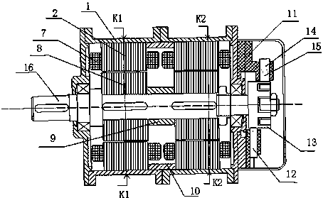 Circular Superimposed Magnetic Circuit Switched Reluctance DC Motor