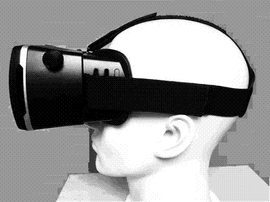 Telescopic cantilever elastic beam head-mounted mechanism