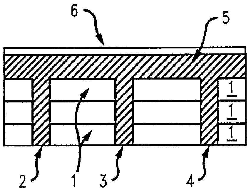 Structure for a thin film multilayer capacitor