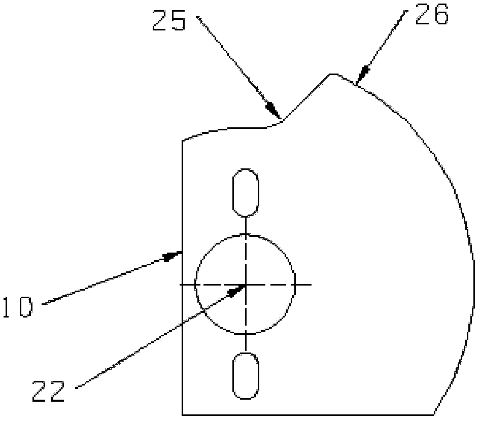 Asynchronous door knife of elevator door machine