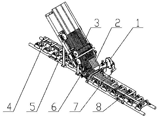 Seedling separating mechanism and seedling separating method of orderly rice seedling throwing machine