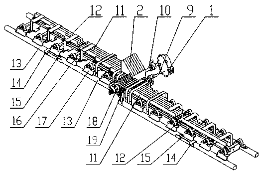 Seedling separating mechanism and seedling separating method of orderly rice seedling throwing machine