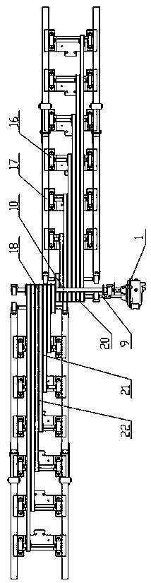 Seedling separating mechanism and seedling separating method of orderly rice seedling throwing machine