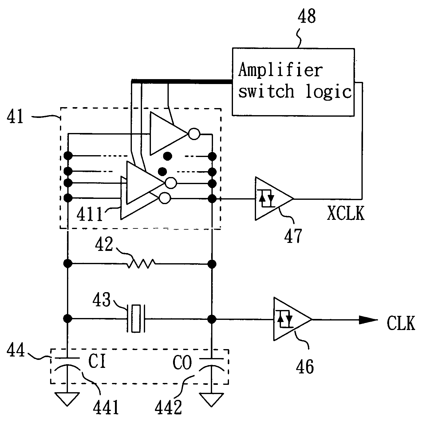 Fast wake-up crystal oscillating circuit