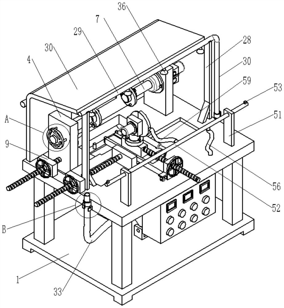 A dust-proof gear hob grinding device