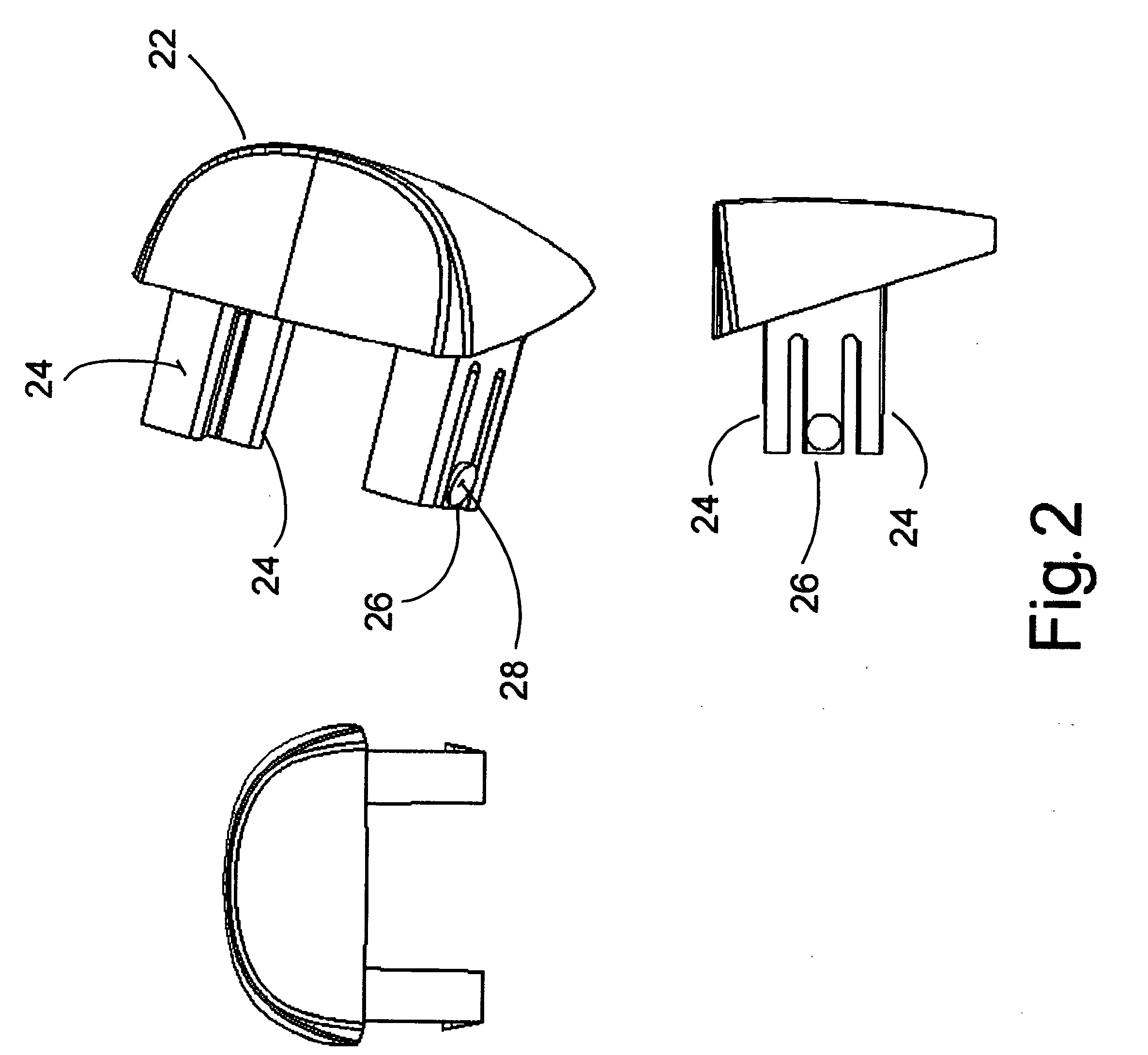 Two-piece snap-on handgun magazine adapter