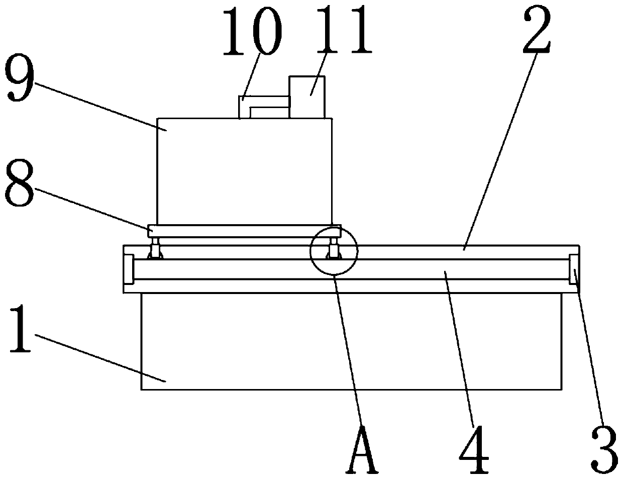 Ion electrostatic rod dust removal device for coating machine