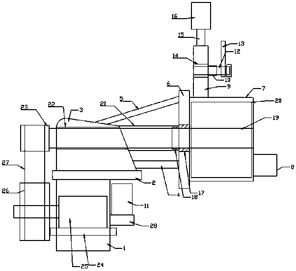 Positive and negative circulation pump applied to pile driver