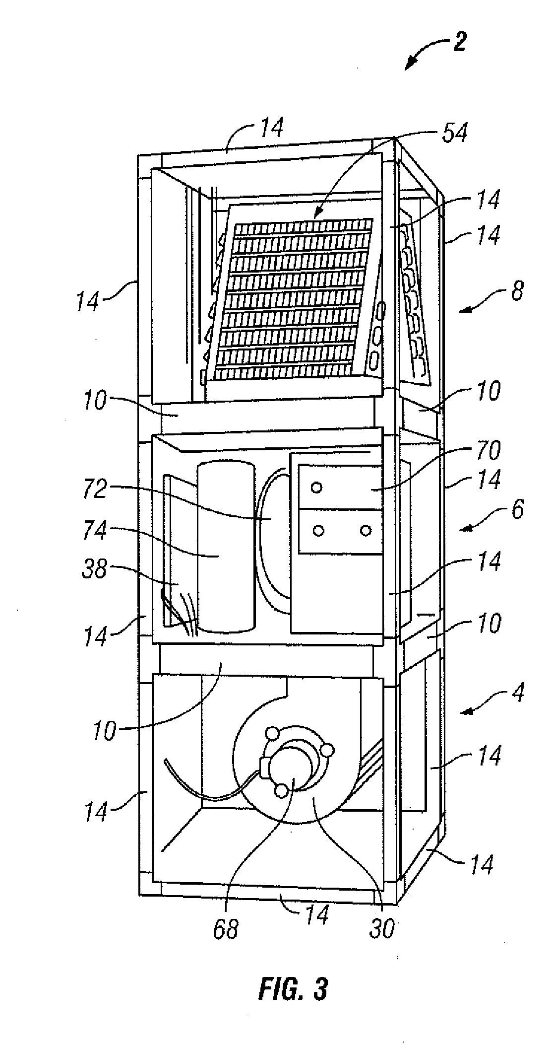 Multiple airflow pattern water source geothermal heat pump unit