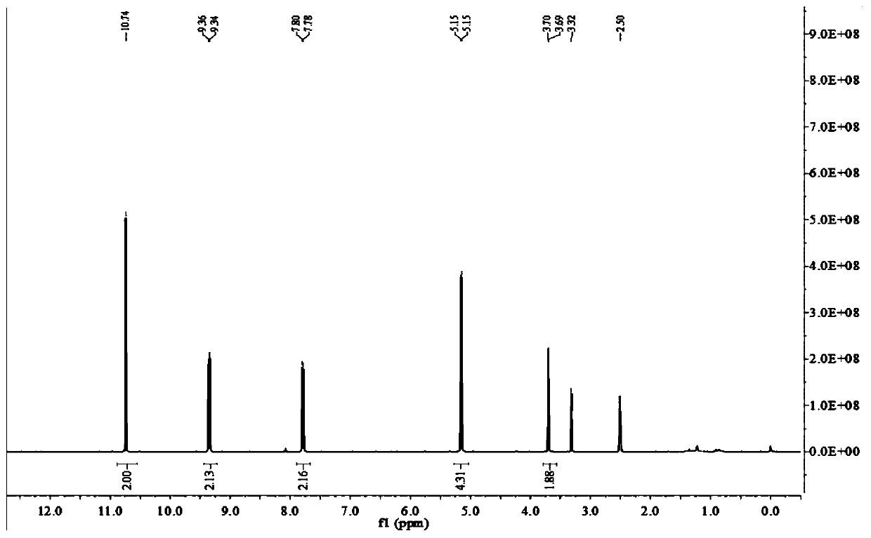 Compound, covalent organic framework structure prepared from compound and application