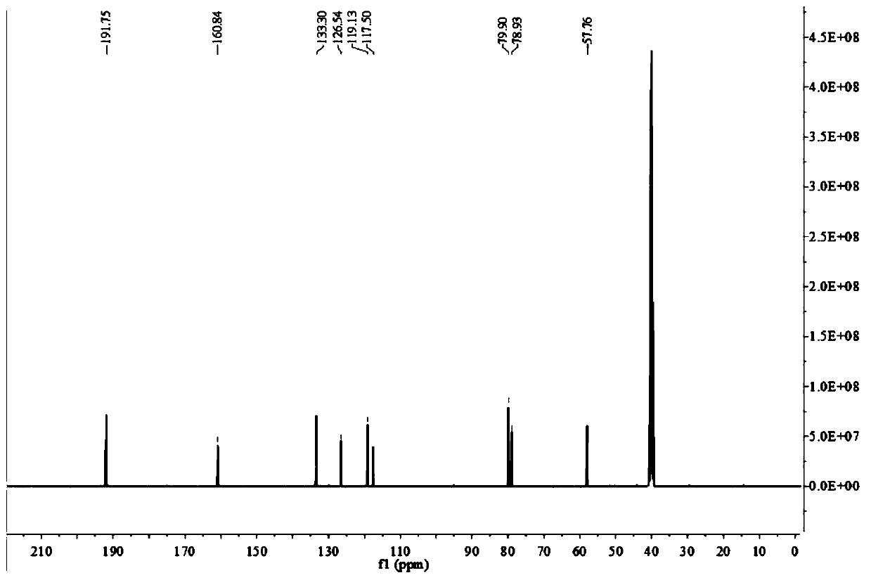 Compound, covalent organic framework structure prepared from compound and application