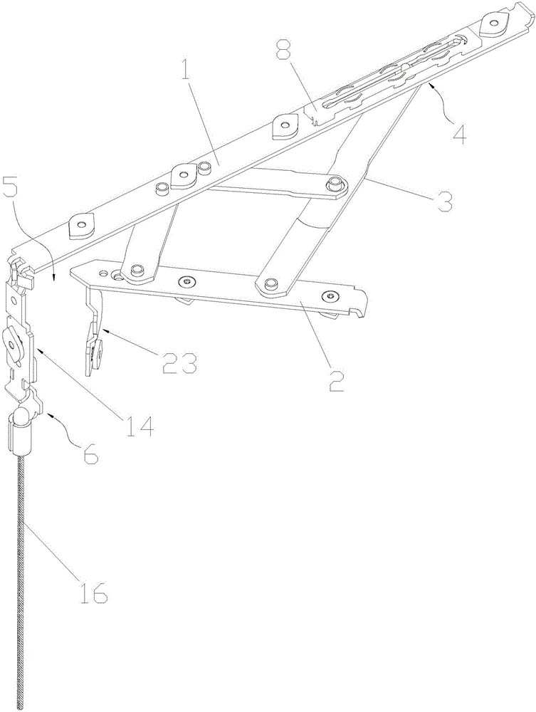 Three-dimensional multifunctional side-hung and suspended friction stay