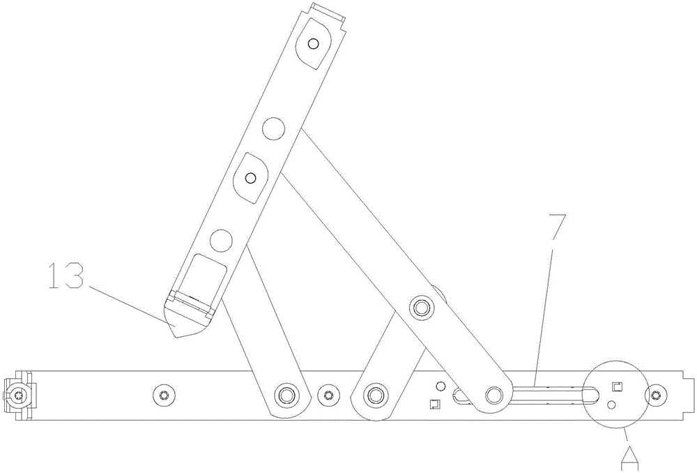 Three-dimensional multifunctional side-hung and suspended friction stay