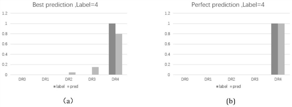 Automatic grading method for diabetic retinopathy image based on label coding