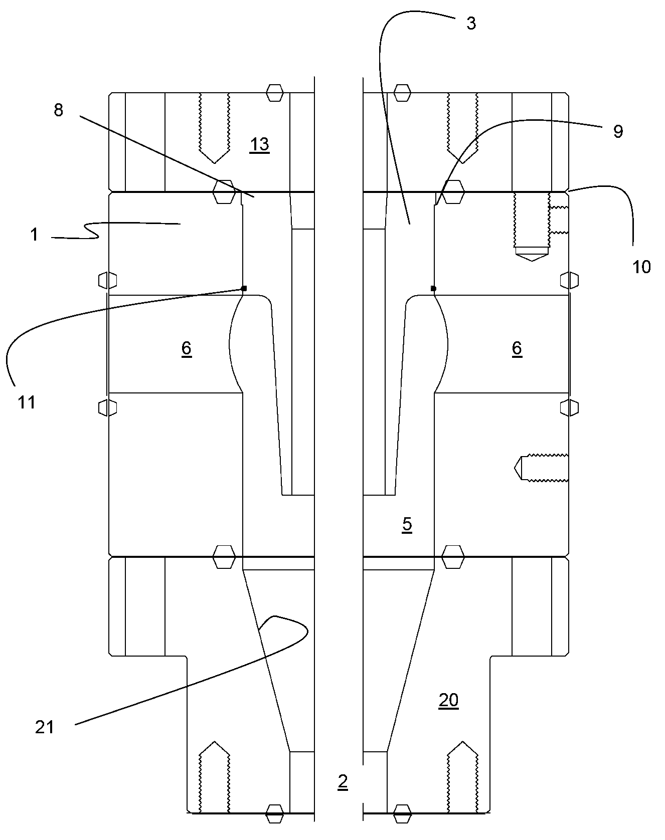 Tapered sleeve and fracturing head system for protecting a conveyance string