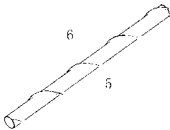 Pod rain-line type damper suitable for stay cable