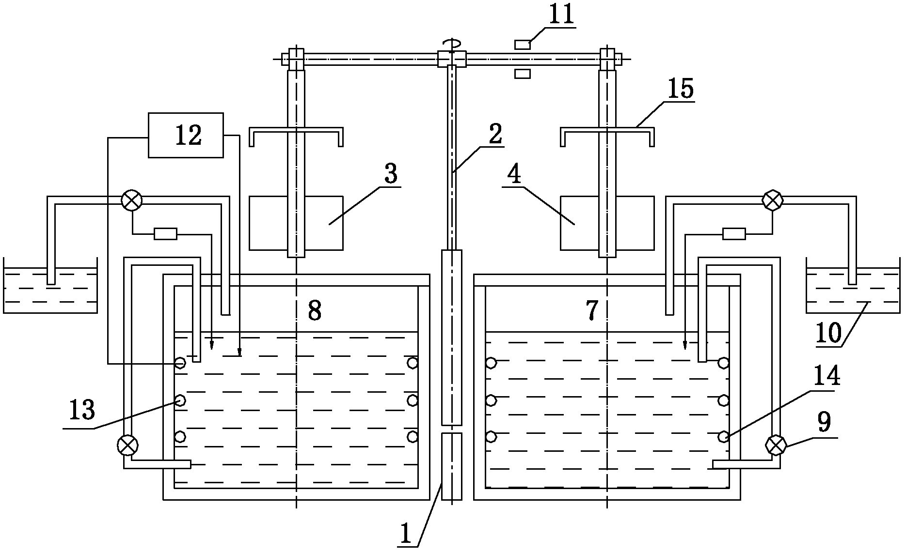 Protection material hot-cold pulse fatigue resistance test apparatus