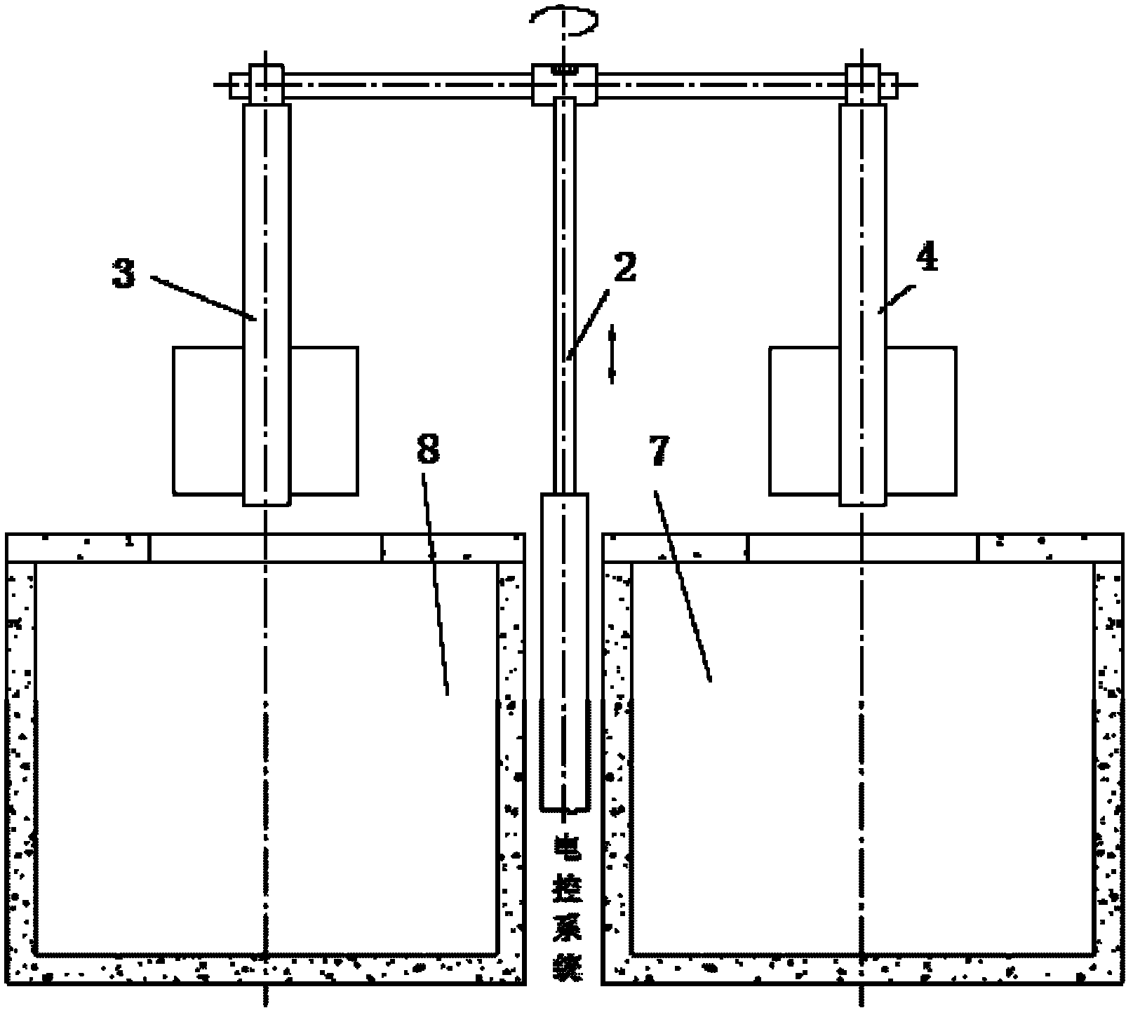 Protection material hot-cold pulse fatigue resistance test apparatus