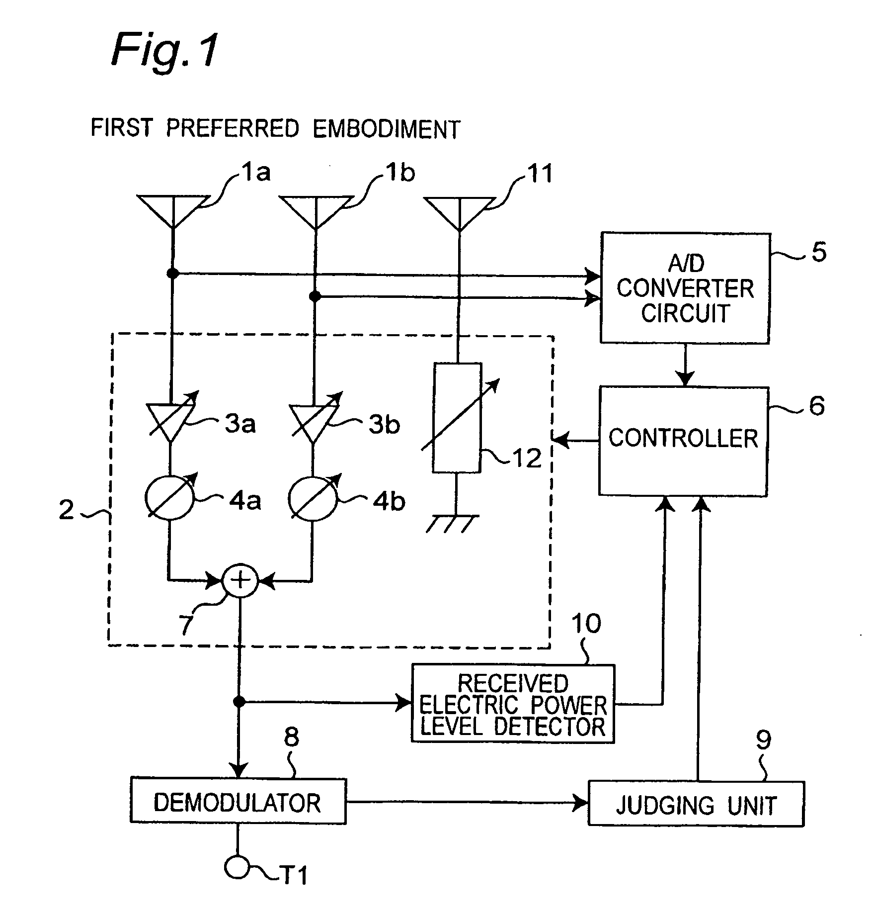 Adaptive antenna apparatus for selecting adaptive control processing according to detected signal quality and radio communication apparatus using the same