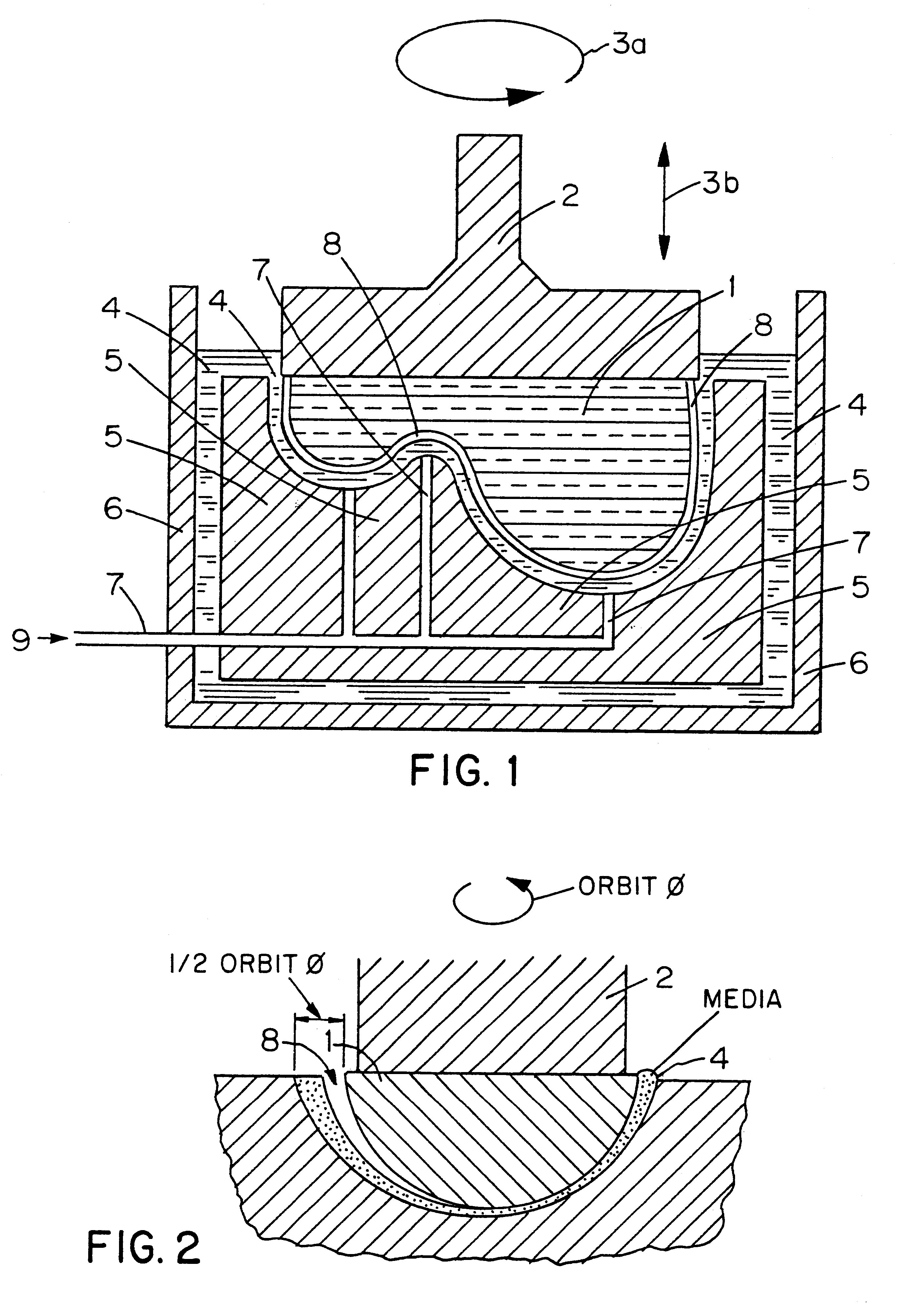 Abrasive polishing method using a visco-elastic abrasive medium