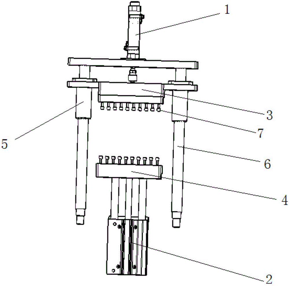 Workpiece crimping forming device