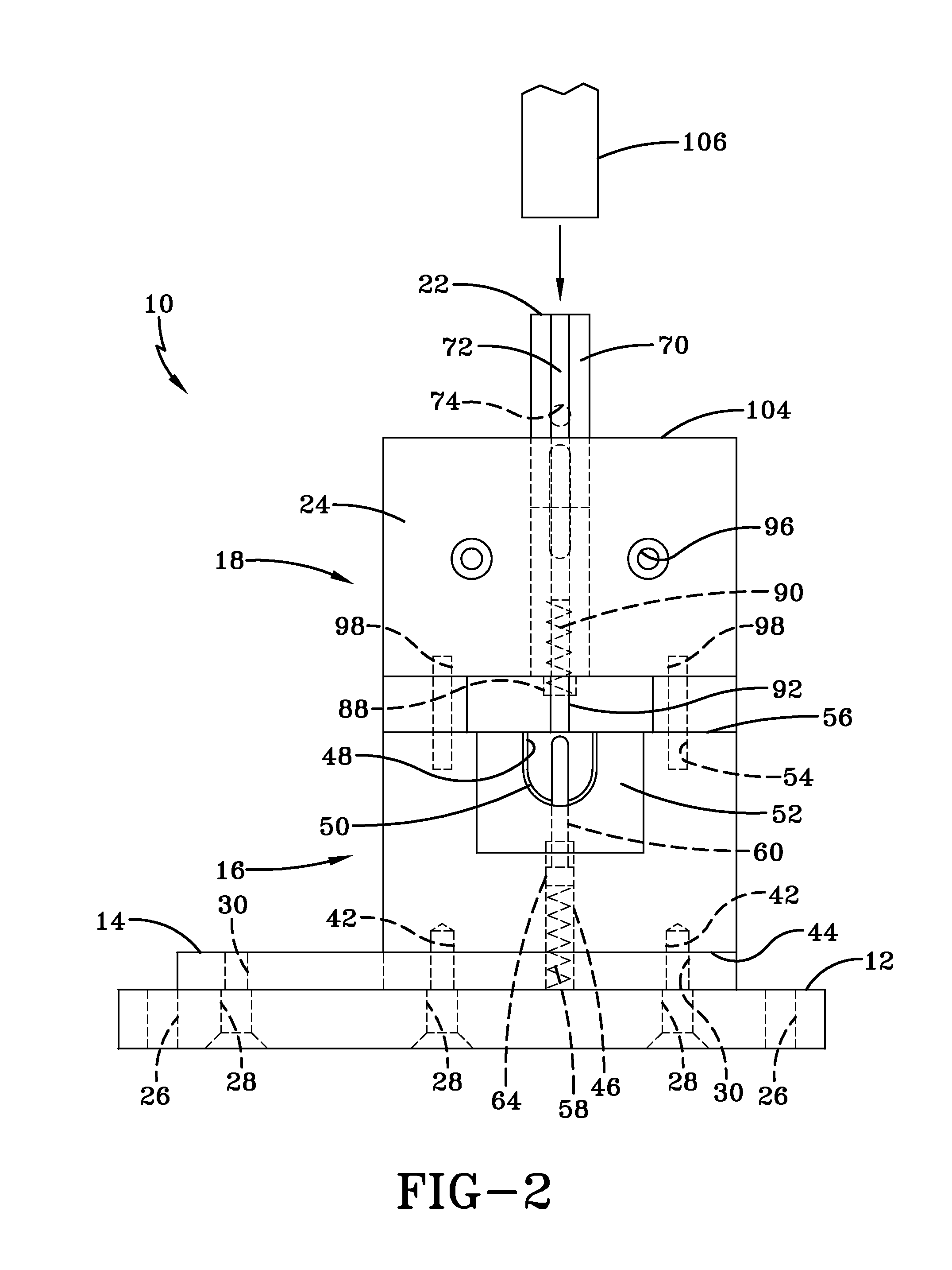 Apparatus for installing pin to aligned guard/shaft assembly