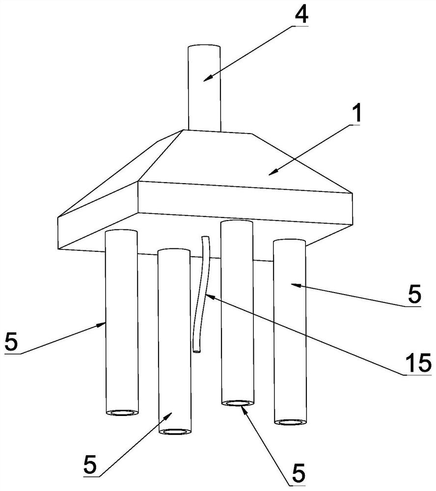 Four-channel micro valve based on dielectric wetting control