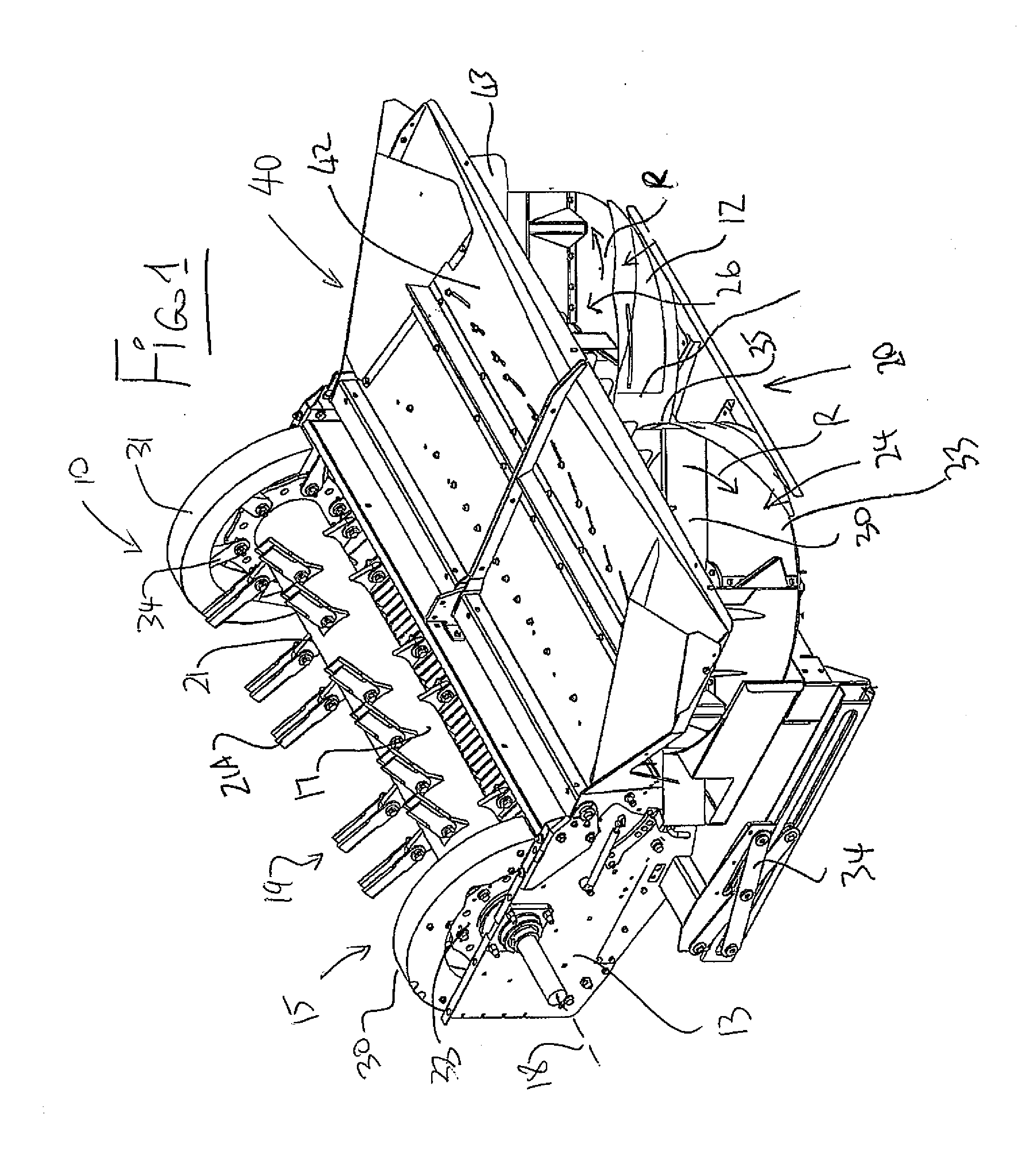 Apparatus for Chopping and Discharging Straw from a Combine Harvester