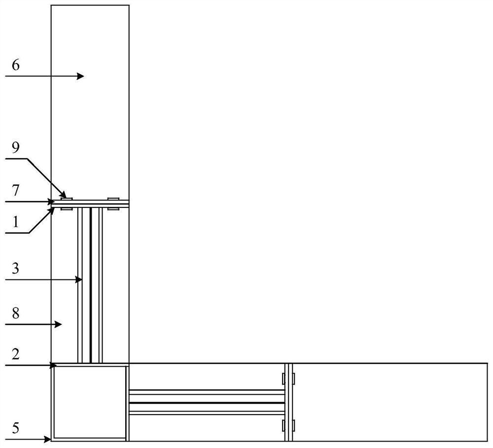 L-shaped special-shaped column and beam fabricated connecting joint