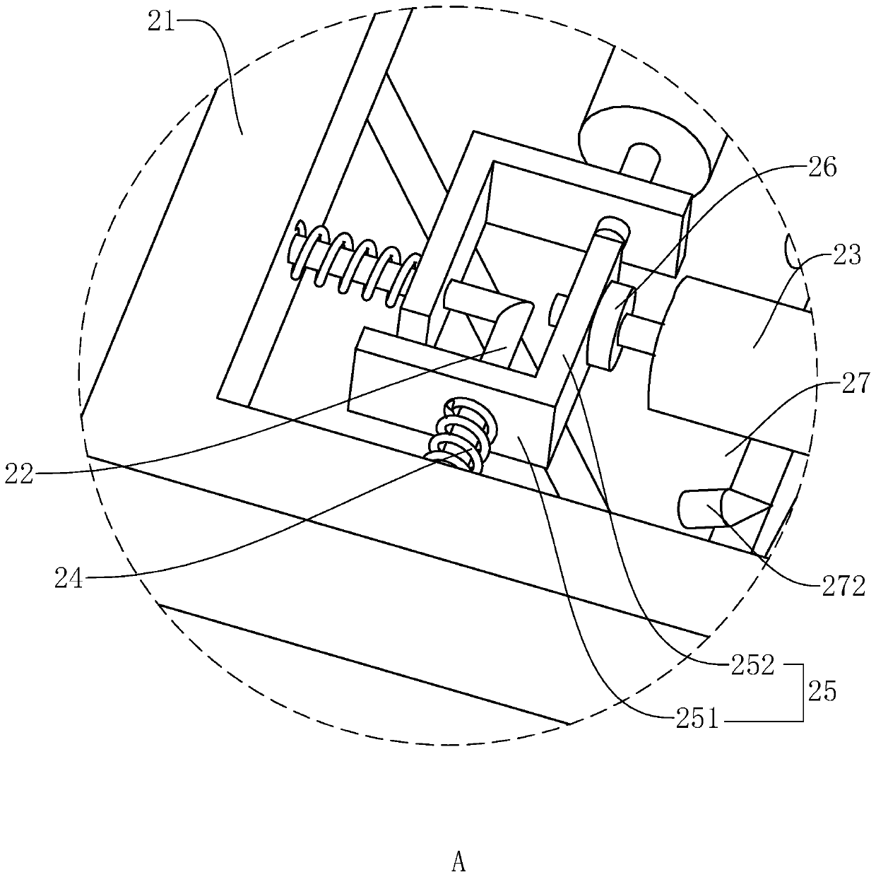 Installation structure of wall surface soft roll and construction method for installing wall surface soft roll