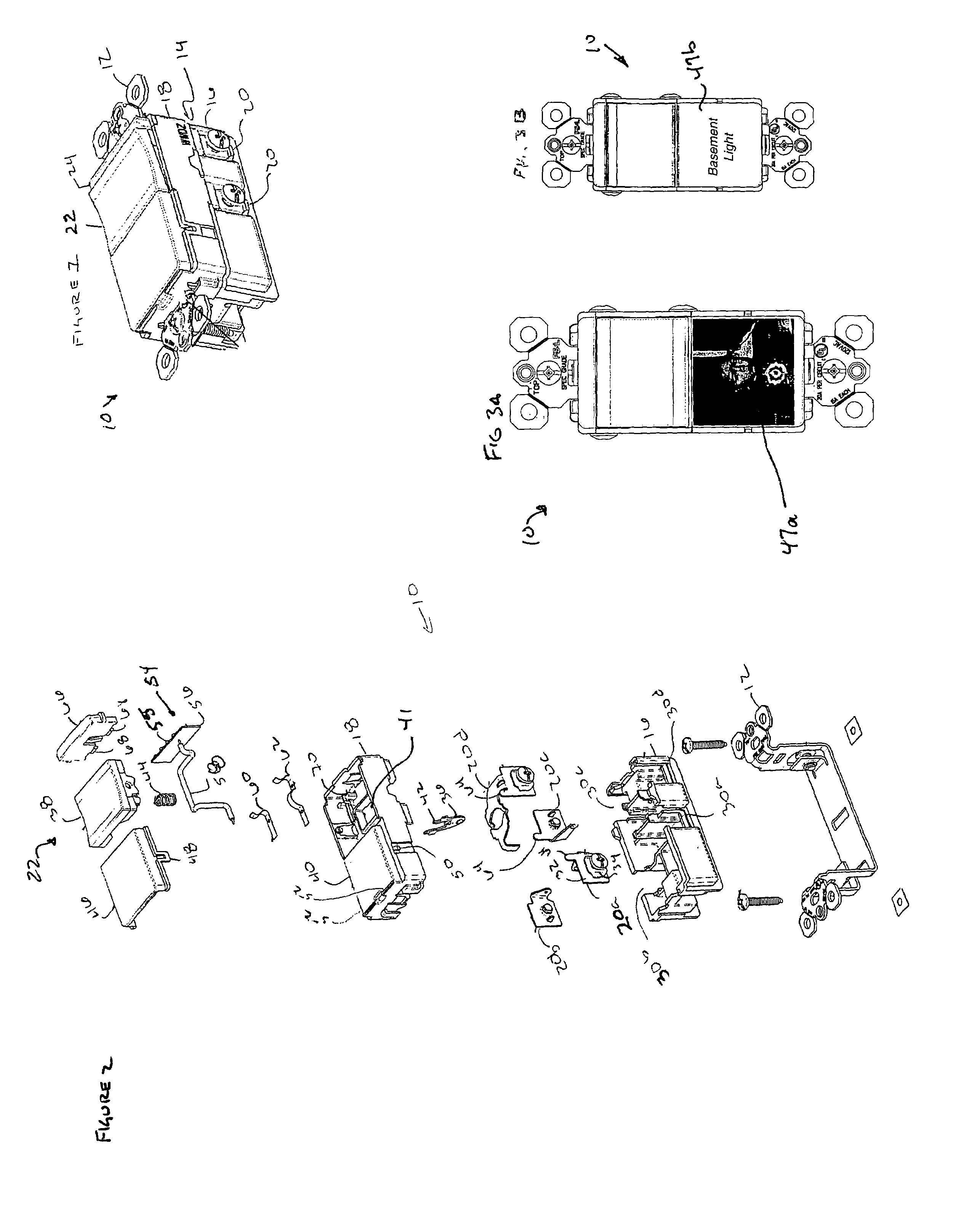 Electrical switch with placard and remote use indicator