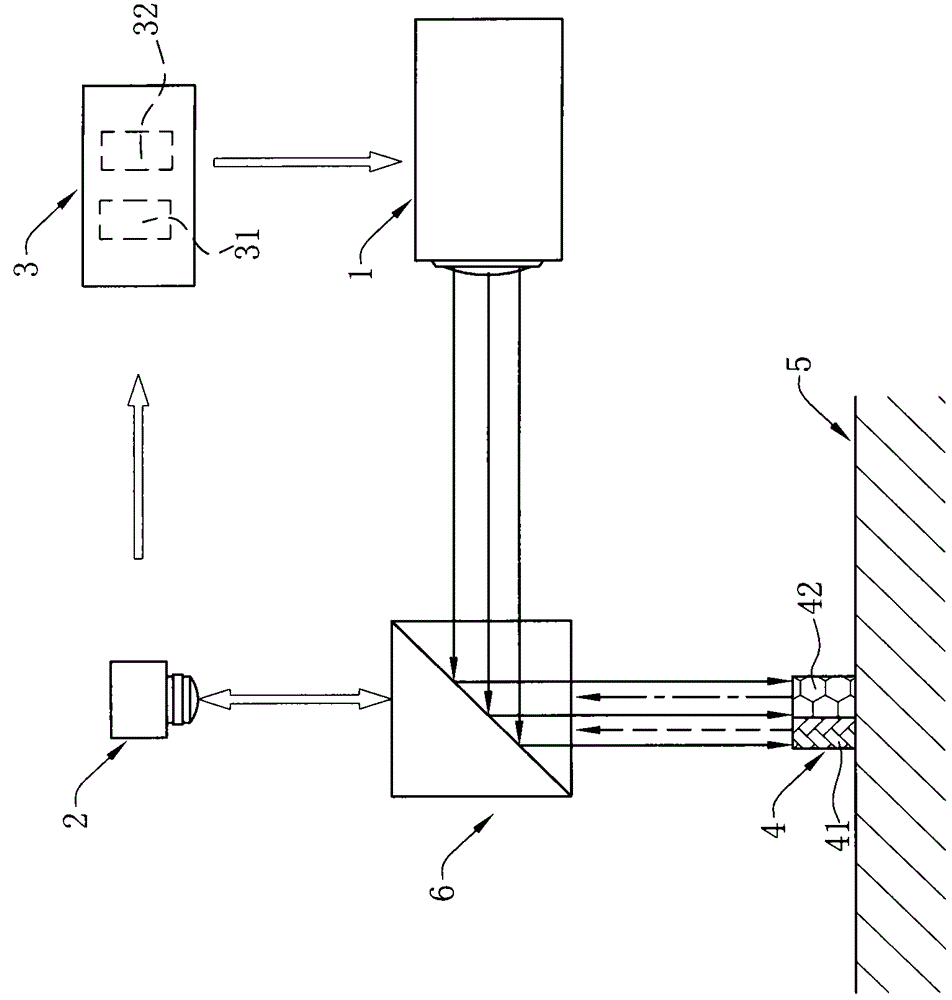 Photographing method with projection light source and photographing device