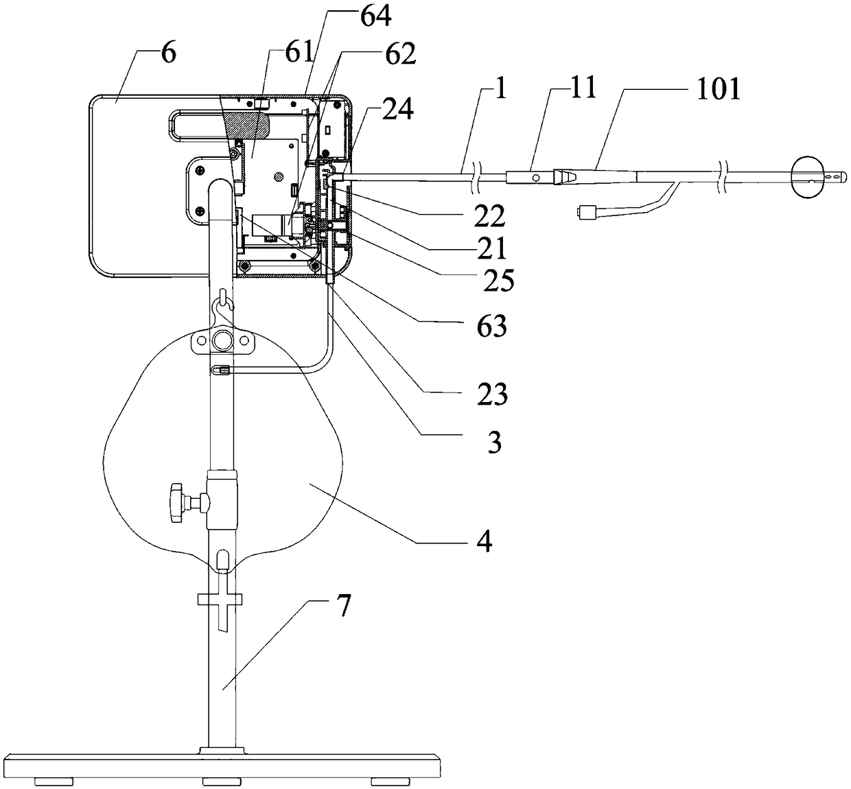 Urodynamic monitoring system and drainage monitoring control unit thereof