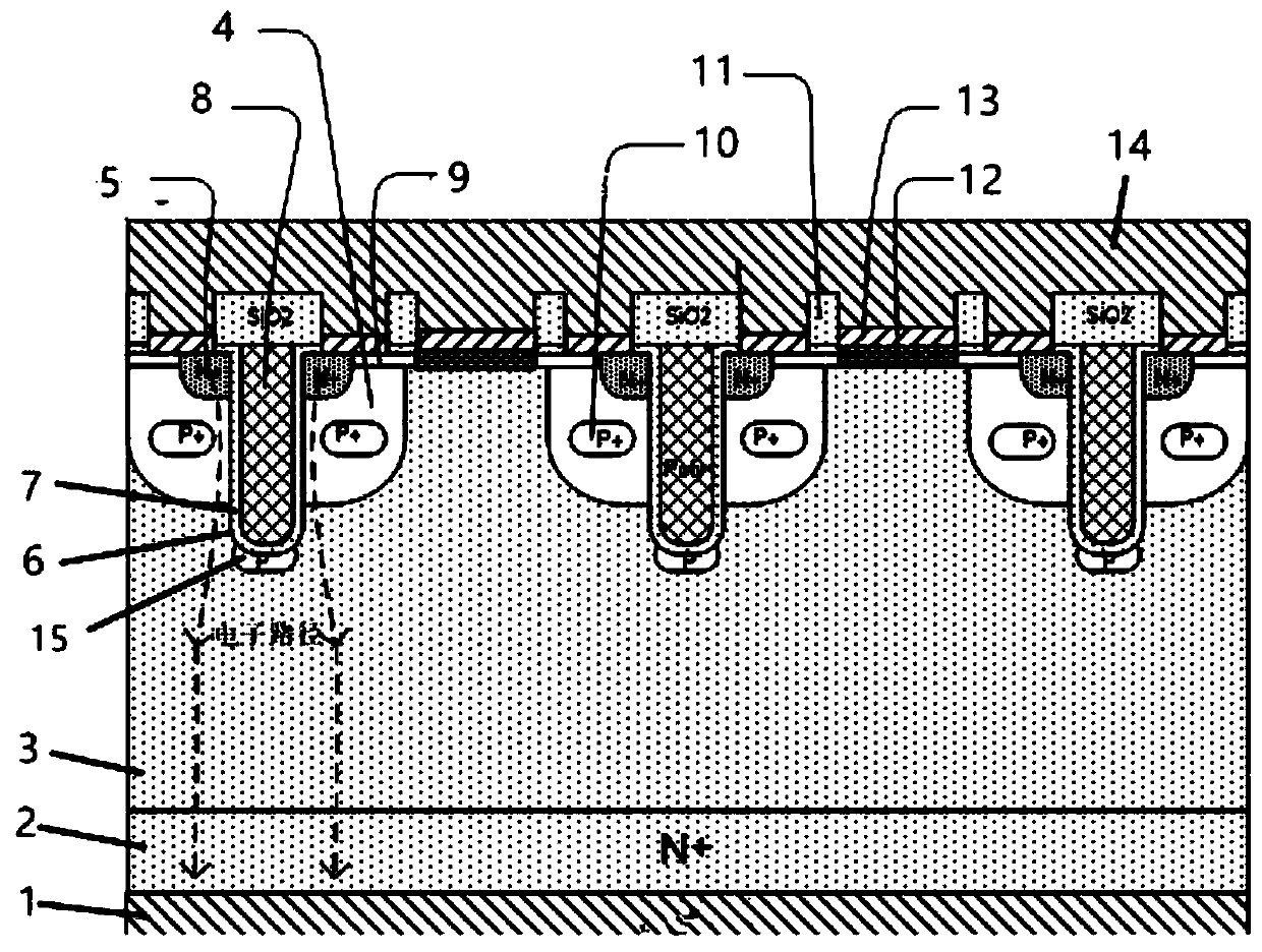 Enhanced silicon carbide MOSFET device and manufacturing method thereof